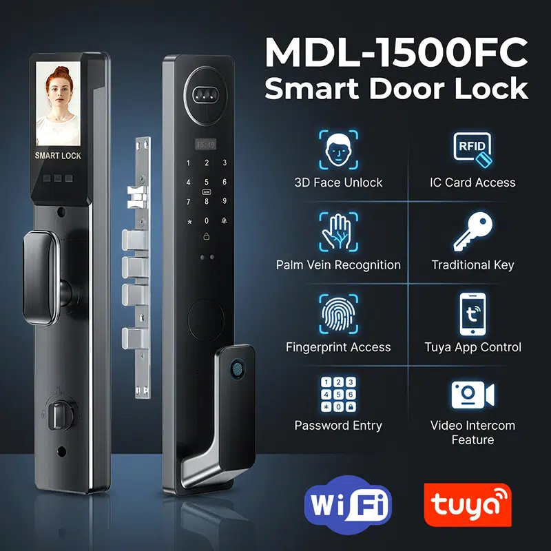 face recognition smart door lock price in bangladesh zymak mdl 1500fc